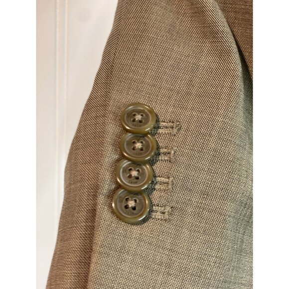 Brooks Brothers Womens Wool Blazer Size 4 Tan Button-Front - Picture 15 of 16